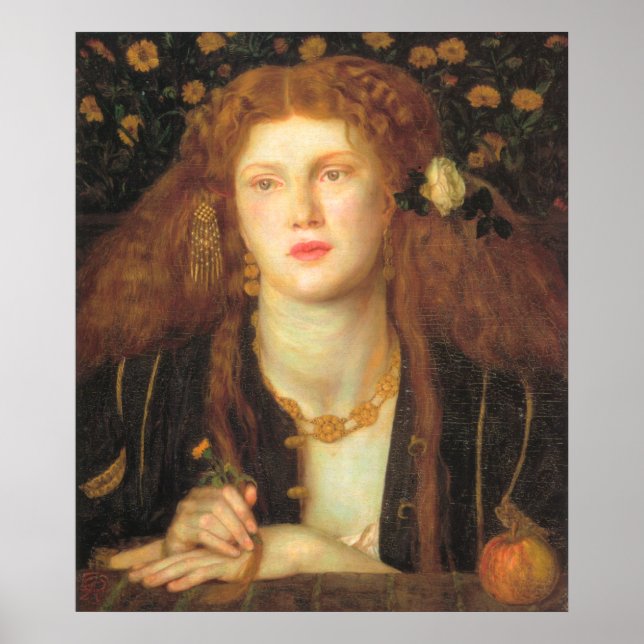 Póster Bocca Baciata - Dante Gabriel Rossetti (Frente)
