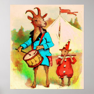 Poster bode grande bode pequeno músicos