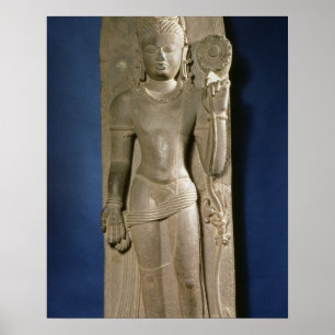 Poster Bodhisattva Padmapani, Nalanda, Bihar, dynast de