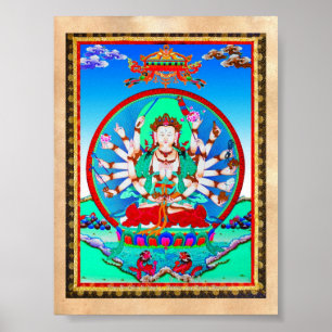 Poster Bodhisattva tibetano legal de Cundhi do tatuagem