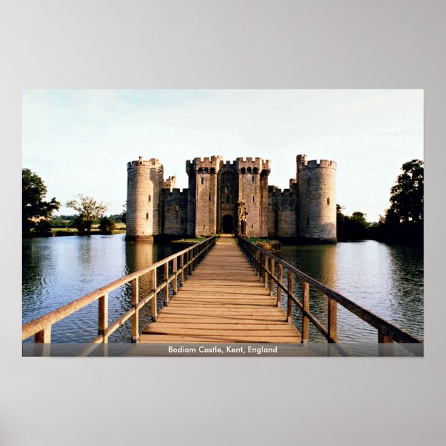 Póster Bodiam Castle, Kent, Inglaterra (Frente)