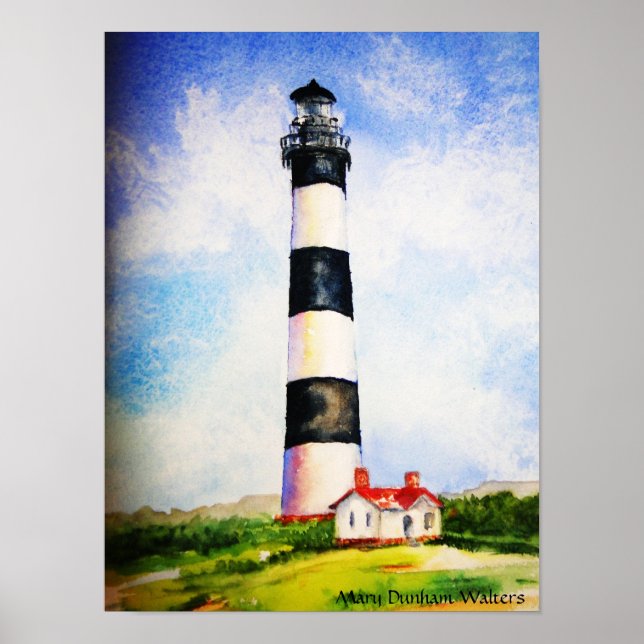 Póster Bodie Lighthouse de Mary Dunham Walter (Frente)
