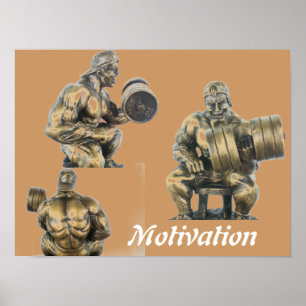 Poster Bodybuilder de levantamento de peso