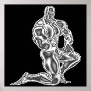 Poster Bodybuilding da pose dos homens