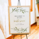 Poster Boêmia ESME Bohemian Greeneric Dourado Chá de pane<br><div class="desc">Este sinal de boas-vindas do chá de panela apresenta folhas de cor aquosa sage e uma fonte de script manuscrito do ouro. Este poster de chá de panela é perfeito para o seu evento de noiva boêmica ou de jardim. Par com qualquer coisa na coleção ESME para um olhar coeso....</div>