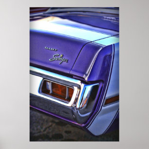 Póster Boémio do dardo de 1970 Dodge