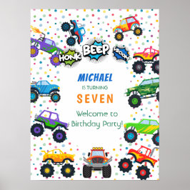 Poster Boep monster do caminhão do quarto de honre bem-vi