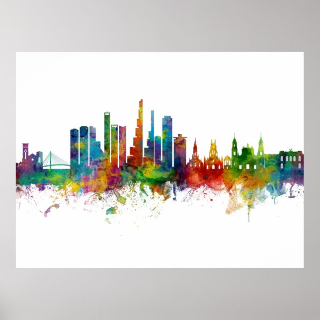 Poster Bogotá Colombia Skyline (Frente)