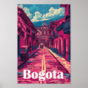 Poster Bogota Colombia Vintage Art Viagem
