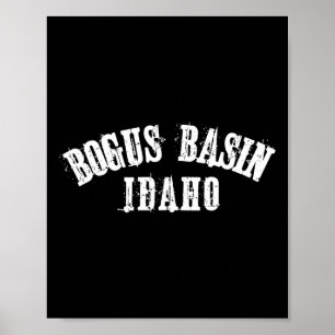 Poster Bogus Basin Idaho Ski Esquiando Snowboard Skier Bo