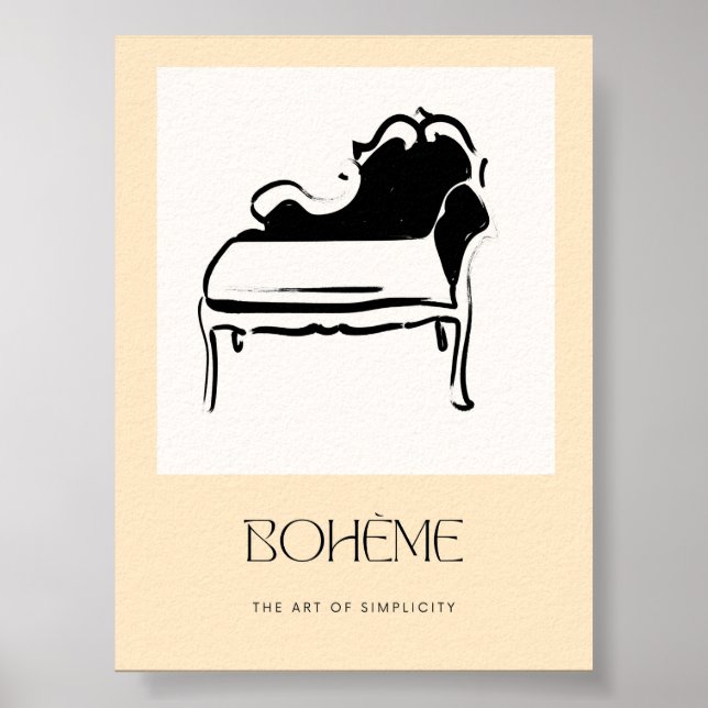 Poster Boheme Minimalista Wall Art (Frente)