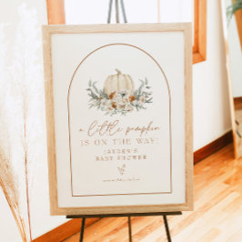 Poster BOHEME Terracotta Pumpkin Chá de fraldas Bem-vindo