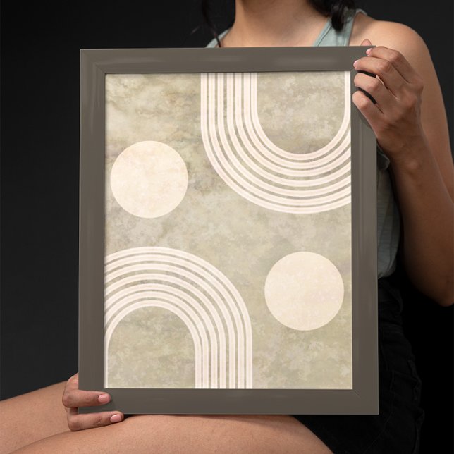 Poster Boho Abstrato Rainbow Art Décor (Criador carregado)