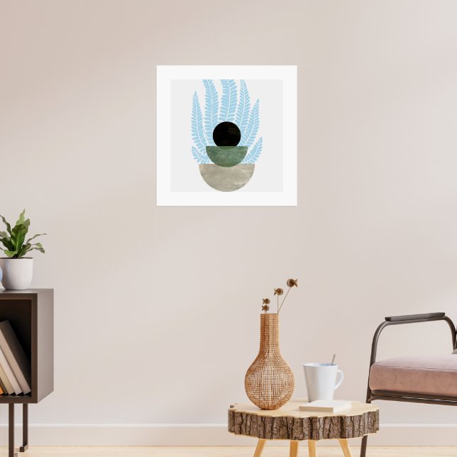 Poster Boho Abstrato Shapes (Sala de Estar 3)