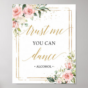 Poster Boho acredite em mim você pode dançar sinal verd