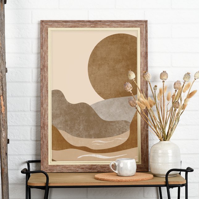 Poster Boho Aestético Montanha Paisagem Moderna Arte (Criador carregado)