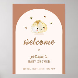 Poster Boho Arch Minimalista - Boho Dumpling Chá de frald