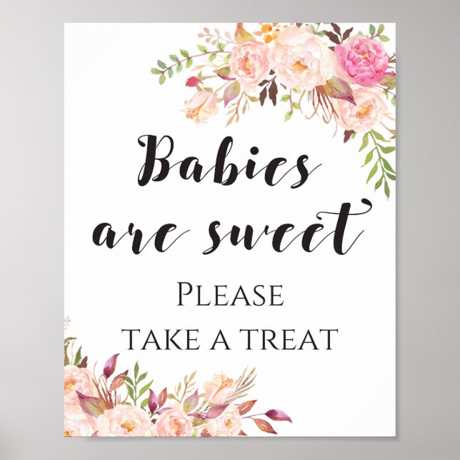 Poster Boho Babs são doces e pegue um sinal (Frente)