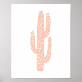 Poster Boho Blush Neutral Cactus Cactos Enfermeiro Nurser