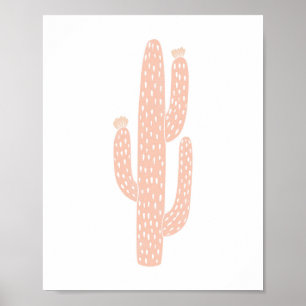 Poster Boho Blush Neutral Cactus Cactos Enfermeiro Nurser