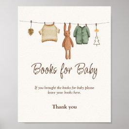 Poster Boho Boy rouba Chás de fraldas livros para sinal d