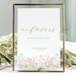 Poster Boho Bridal Shower Favors Tabletop Sign