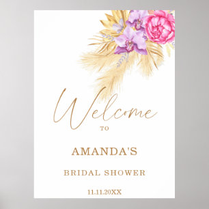 Poster Boho - chá de panela de boas-vindas