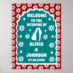 Poster Boho Daisy - Boho Daisy - Vermelhos Negros