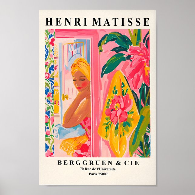 Poster Boho Decor, Henri Matisse Impressão, Parede Estéti (Frente)