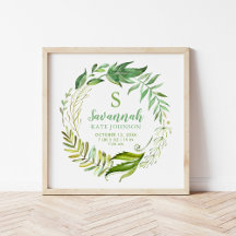 Boho Deixa Casas Personalizadas De Nascimento De B