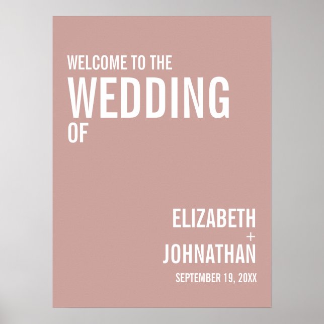 Poster Boho Dusty Typografia Rosa Boho Simples Boho Bosty (Frente)