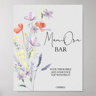 Poster Boho Flores Silvestres \ Bar Mom-osa