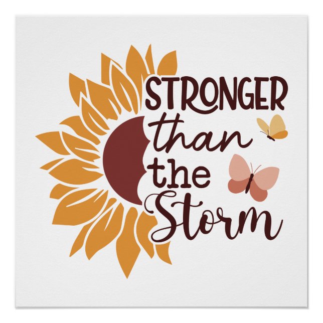 Póster Boho Flowers Flores Selvagens Bíblia Verso (Frente)