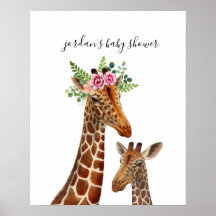 Boho Giraffe Mama + Chá de fraldas