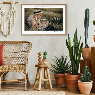 Poster Boho Minimalist 1 Photo   Primeiro Dia de as mães