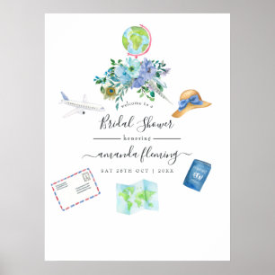 Poster Boho Miss para Senhora Chá de Noiva Bem-vindo