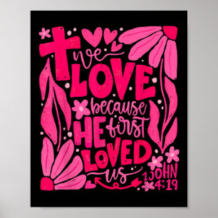 Poster Boho Nós Adoramos Porque Ele Primeiro Nos Adorava