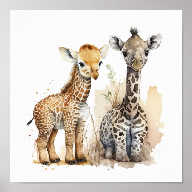 Poster Boho Nursery Scene Wall Decal (Frente)