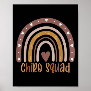 Poster Boho Rainbow Chiro Squad Chiropractor Doutor Chiro