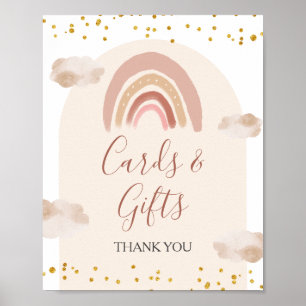 Poster Boho Rainbow não é Maravilhosa Cartões e Presentes