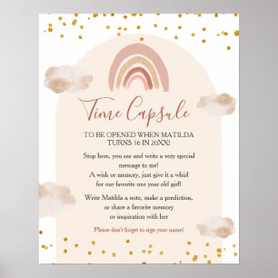 Poster Boho Rainbow não é uma maravilhosa cápsula do temp