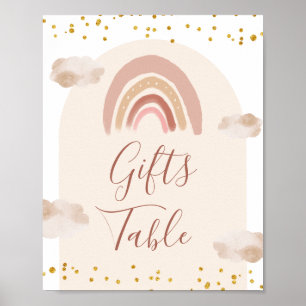 Poster Boho Rainbow não é uma maravilhosa Mesa de present