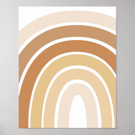 Poster Boho Rainbow Nursery Neutral