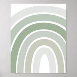 Poster Boho Rainbow Nursery Neutral