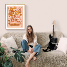  Boho Retro Aquário Zodíaco 