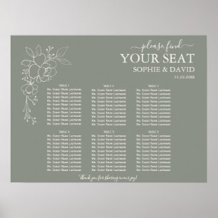 Poster Boho Sage Green 6 Mesa