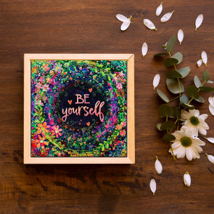 Poster Boho Seja Você Mesmo Inspirador, Inspirivência De