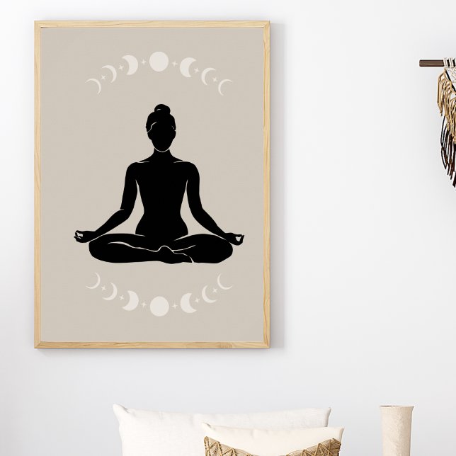 Poster Boho Style Yoga Pose Gift of Yoga (Criador carregado)