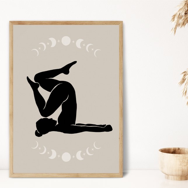 Poster Boho Style Yoga Pose Yoga (Criador carregado)
