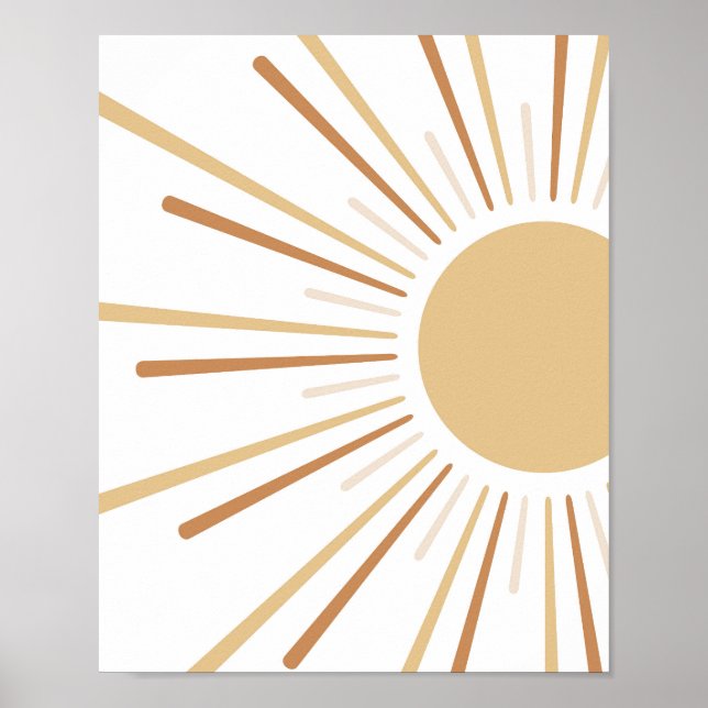 Poster Boho Sun Kids Decor (Frente)